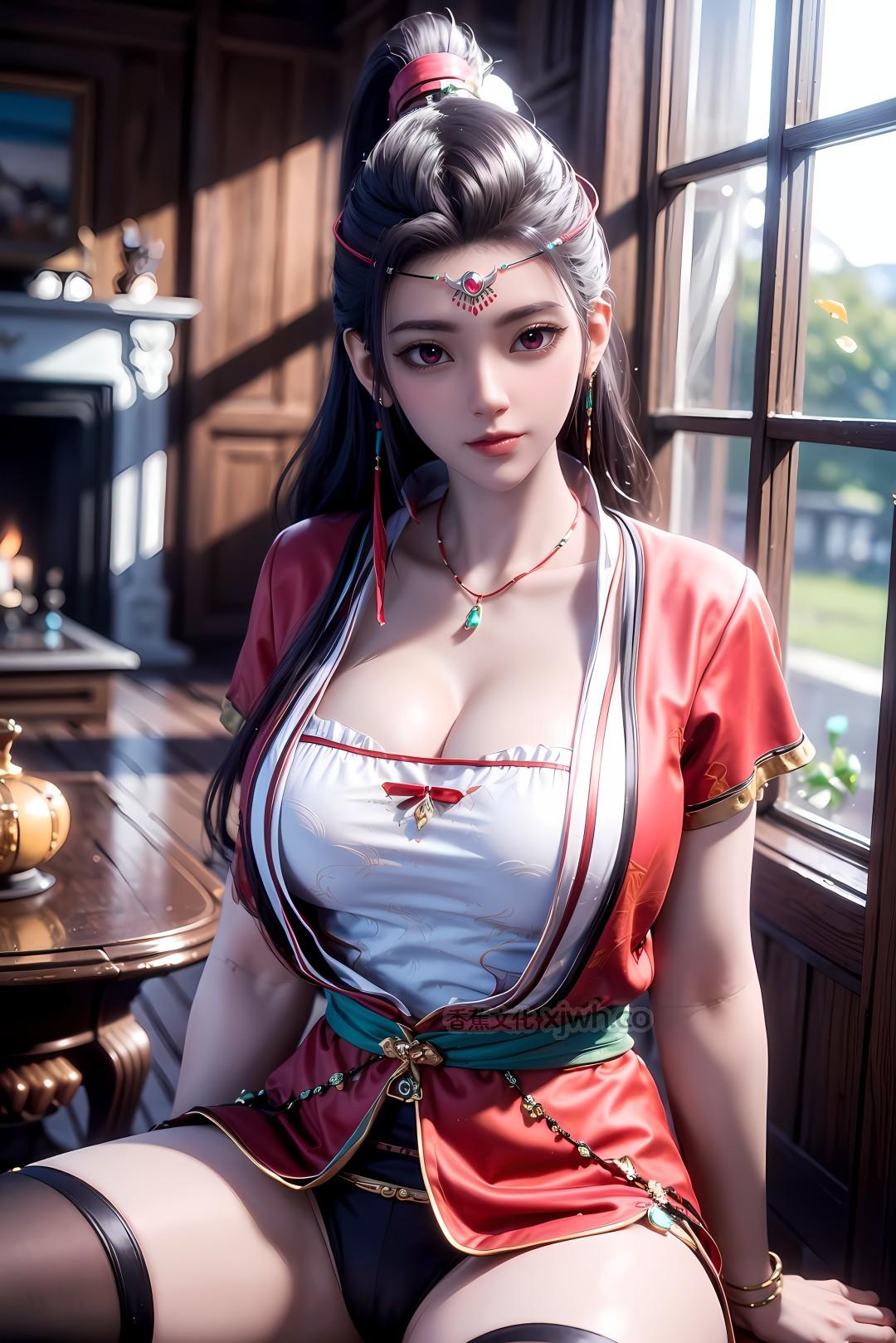国漫AI集合 柳七月、火灵儿、白月魁、魔女、柳神、燕倾城、姚曦、焰灵姬、徐欣 第1话 第1页